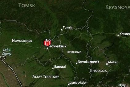 Санта-Клаус побывал в Новосибирске минувшей ночью Санта-Клаус побывал в Новосибирске минувшей ночью 