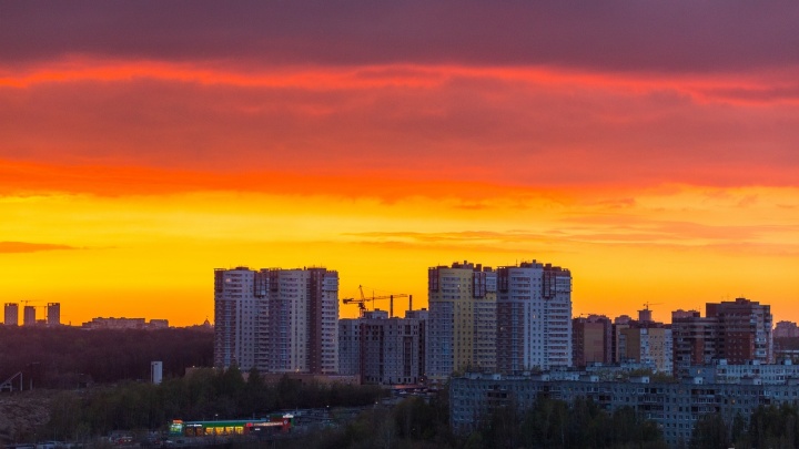 Фото дня. Небесный флаг над Нижним Новгородом