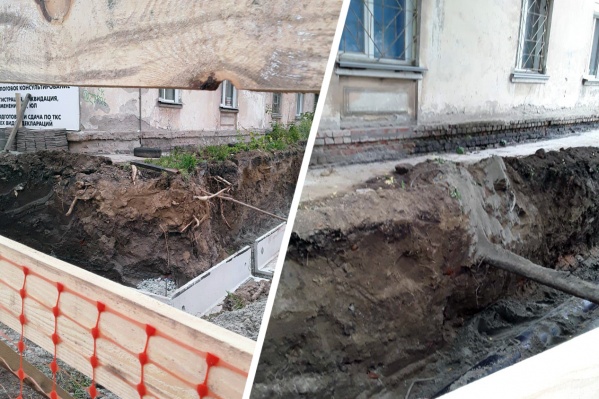 Траншею вырыли возле дома <nobr class="_">№ 7</nobr> на улице Королёва — компания-застройщик заверила, что бояться нечего Траншею вырыли возле дома <nobr class="_">№ 7</nobr> на улице Королёва — компания-застройщик заверила, что бояться нечего