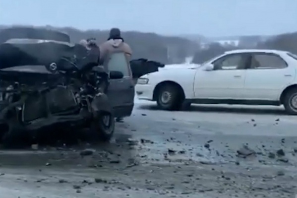 Авария с участием трех машин произошла в 11 часов утра Авария с участием трех машин произошла в 11 часов утра