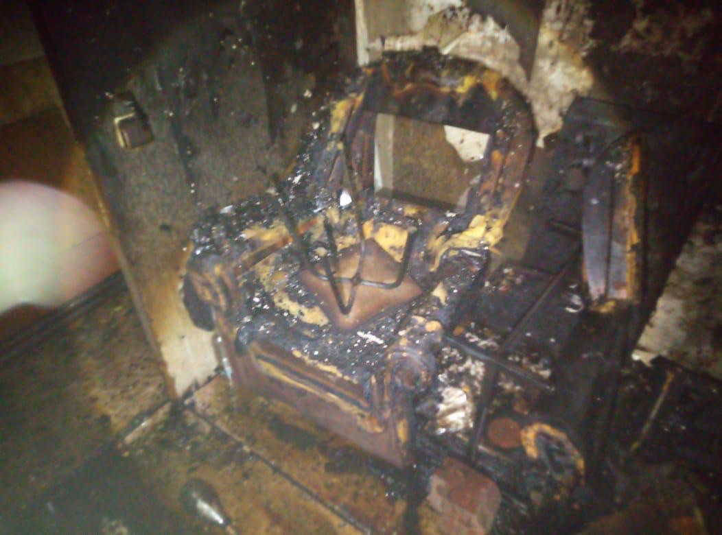 Квартира выгорела полностью