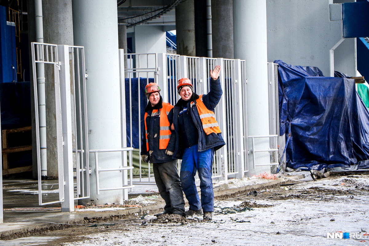 Строители стадиона «Нижний Новгород» готовятся к забастовке. Им не платят три месяца