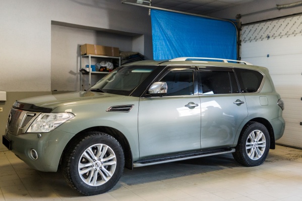 Nissan Patrol оборудован штатной сигнализацией с меткой в ключе и дополнительной сигнализацией StarLine Nissan Patrol оборудован штатной сигнализацией с меткой в ключе и дополнительной сигнализацией StarLine
