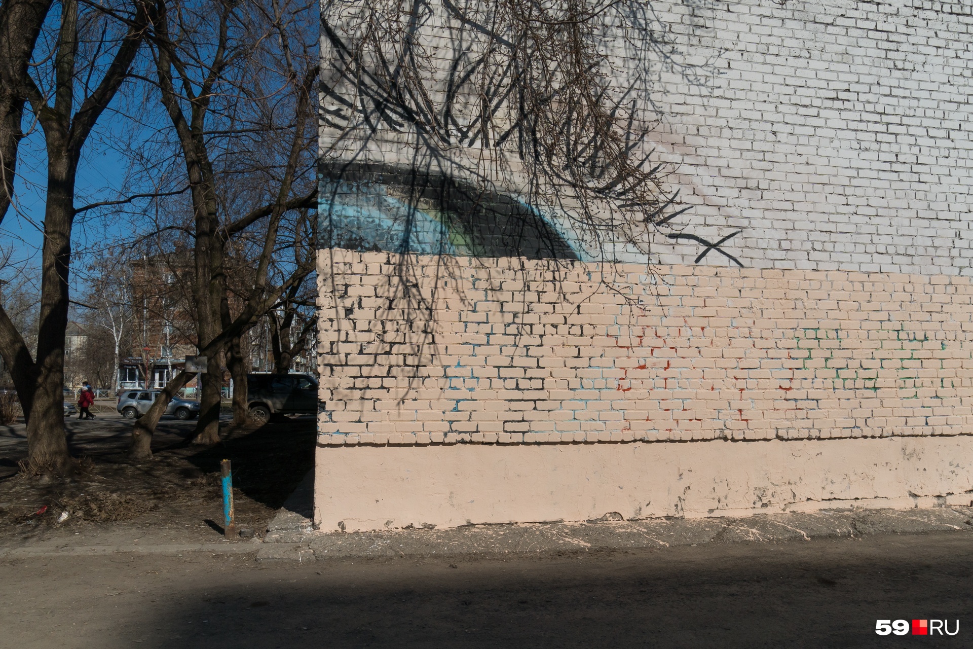 Суть рисунка в том, что с каждой стороны видна лишь половина глаза Суть рисунка в том, что с каждой стороны видна лишь половина глаза