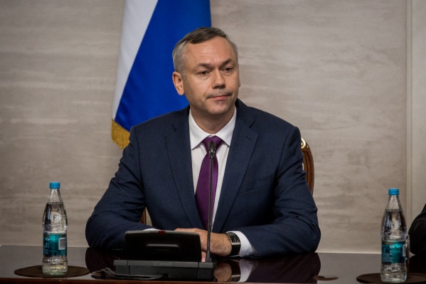 Андрей Травников в правительстве Новосибирской области днём 9 октября Андрей Травников в правительстве Новосибирской области днём 9 октября