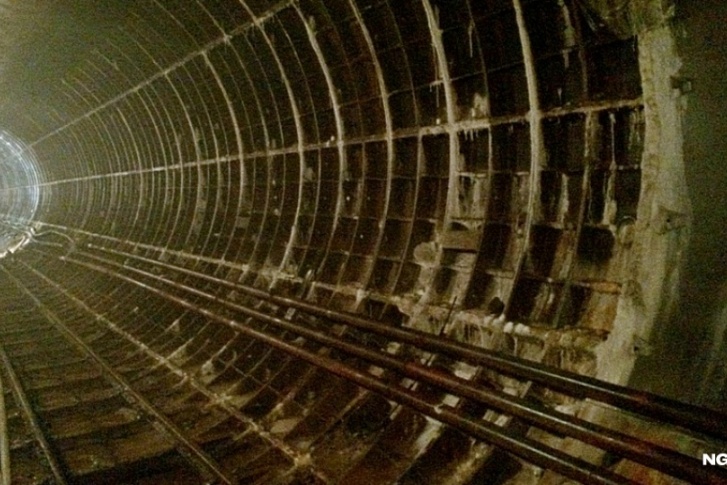 Так выглядит недостроенный тоннель метро от Копылова до Высотной 