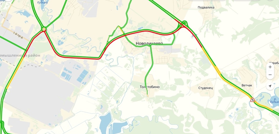 Карта пробок нижегородской области м7