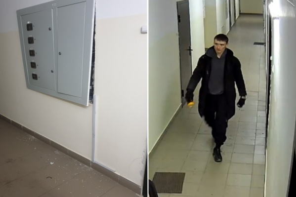 Камера записала, как двое мужчин вытаскивают кабель из электрощитка Камера записала, как двое мужчин вытаскивают кабель из электрощитка