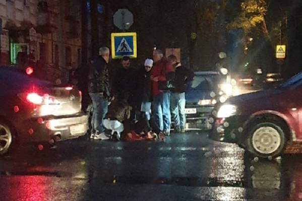 Авария в центре Ярославля Авария в центре Ярославля