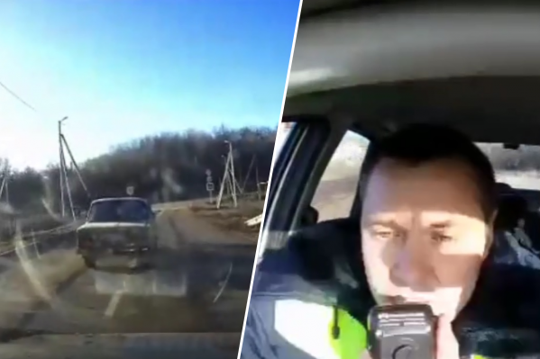 Полицейский пытался убедить автомобилиста, что нужно остановиться. Но тот не послушался Полицейский пытался убедить автомобилиста, что нужно остановиться. Но тот не послушался