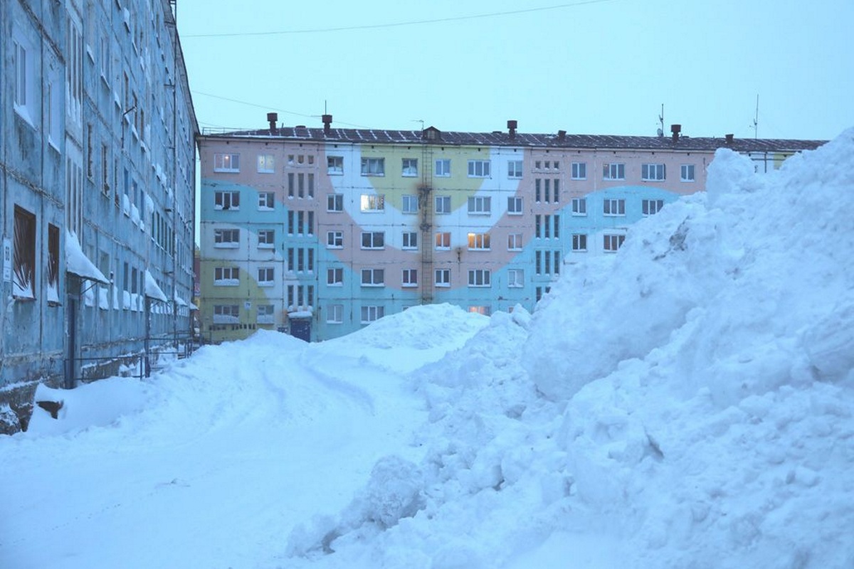 Норильск фото города зимой