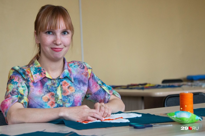 Лена Булыгина приехала в Архангельск из посёлка Сосновка и учится на швею