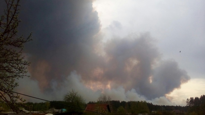 Пожары в Кетовском районе тушит почти тысяча человек