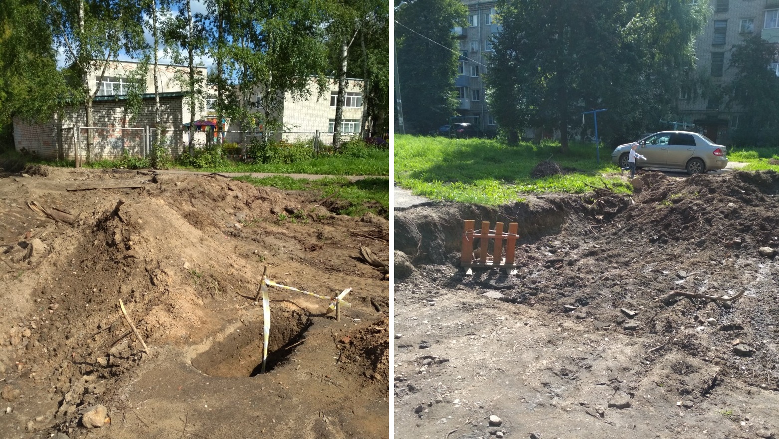 «Подрядчик ушёл в другое место»: в Рыбинске заплатили за ремонт двора, а его не сделали