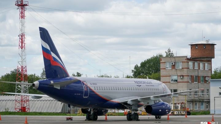 Полетов не будет. «Аэрофлот» отменил рейс в Пермь на Sukhoi Superjet 100