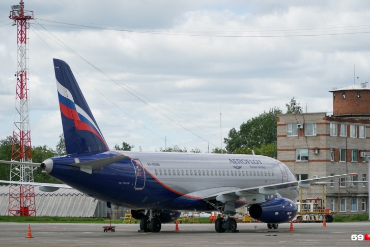 «Аэрофлот» отменил два рейса: из Москвы в Пермь и из Перми в Москву