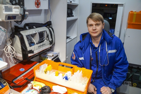 Врач скорой помощи Илья Горшков, принимавший участие в реанимации тюменца Врач скорой помощи Илья Горшков, принимавший участие в реанимации тюменца