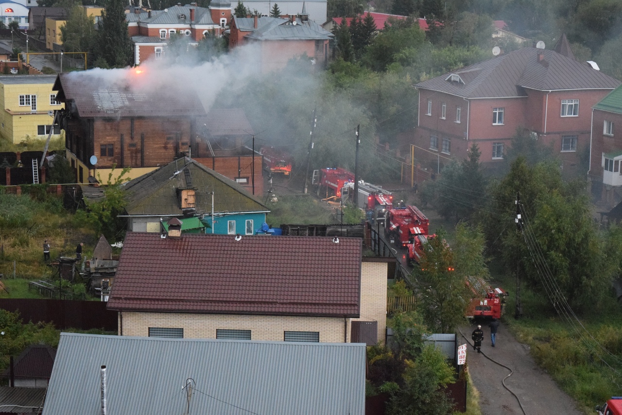 Пожар коттедж Омск