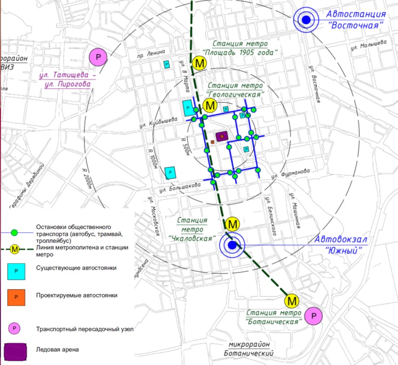 Новая транспортная схема екатеринбурга