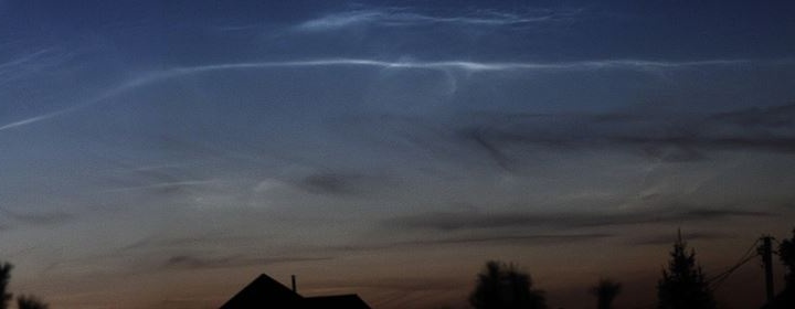 Новосибирец сфотографировал редкие серебристые облака