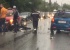 «У него рука вся в крови»: на Щербакова иномарка врезалась в скутер, его водителя увезли на скорой