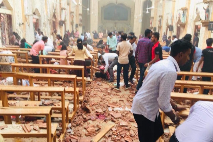 Взрывы произошли в том числе в трех церквях
