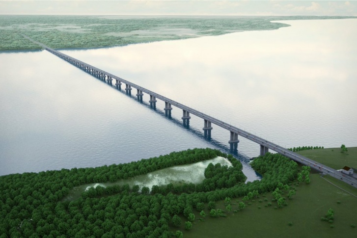 Протяженность моста составит более 3 км