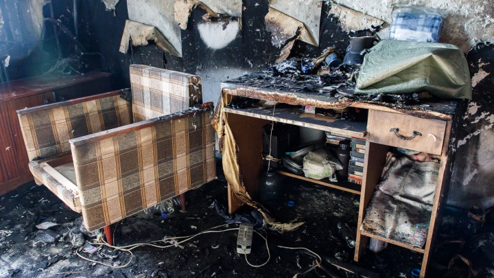 Под Волгоградом при пожаре в частном доме погиб человек