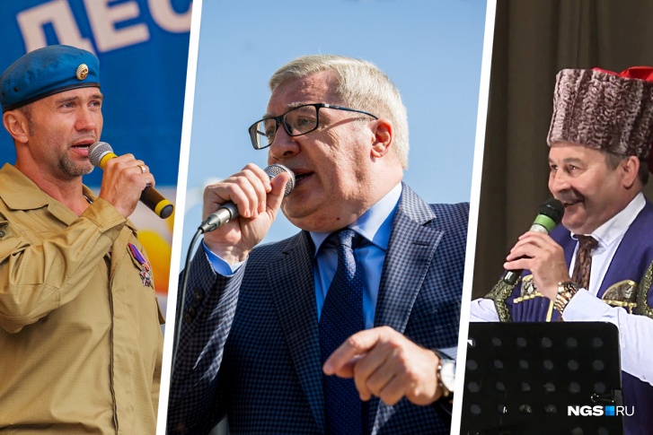 Евгений Яковенко, Виктор Толоконский и Сергей Бондаренко — самые успешные певцы среди новосибирских политиков