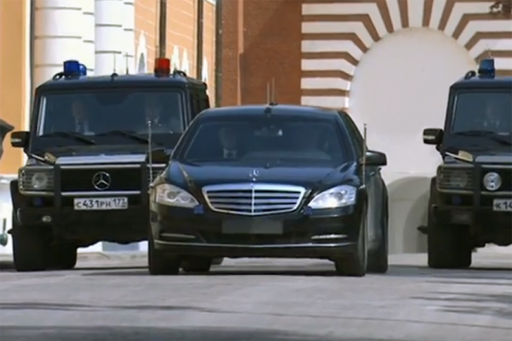 Президентский Mercedes-Benz в Москве