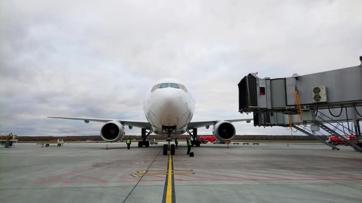 Огромный Boeing 777-200 в пятый раз посетил обновлённый аэропорт Нижнего Новгорода