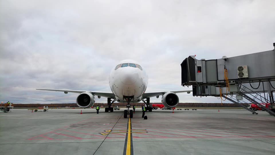 Огромный Boeing 777-200 в пятый раз посетил обновлённый аэропорт Нижнего Новгорода