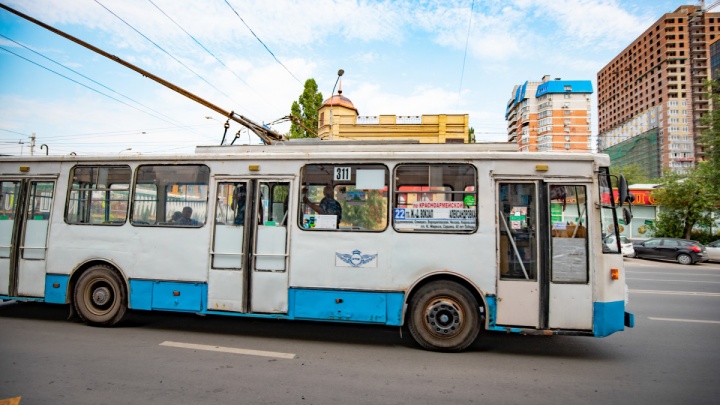 Два троллейбуса в Ростове на день поменяют схему движения
