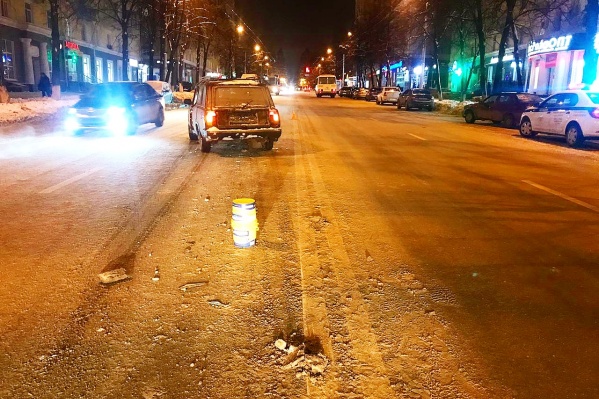 Пешехода медики увезли в больницу Пешехода медики увезли в больницу