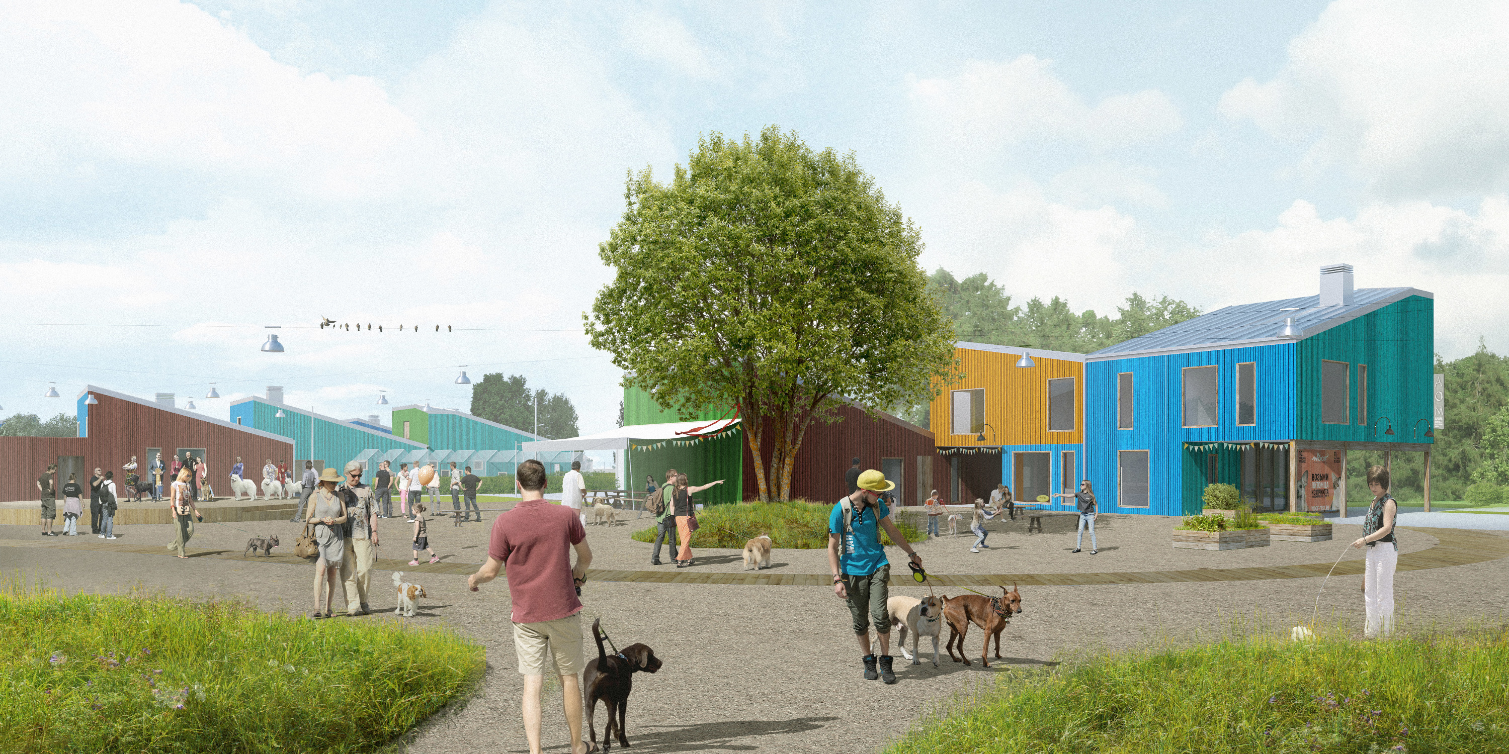 Ярославские архитекторы придумали город для бездомных собак: рассматриваем проект
