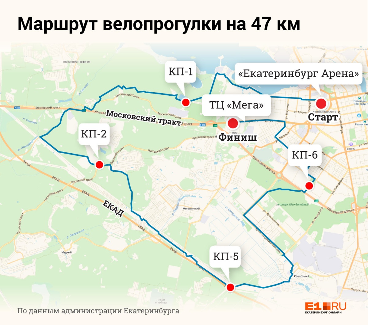 Из «Майской велопрогулки» убрали самый длинный маршрут, потому что он оказался опасным