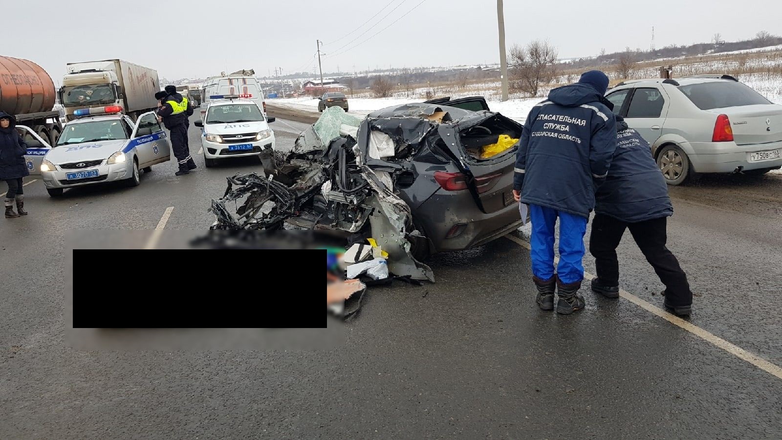 Смертельное ДТП на трассе в Самарской области: «Киа» залетела под грузовик
