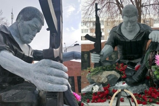 Скульптуру открывали в торжественной обстановке Скульптуру открывали в торжественной обстановке