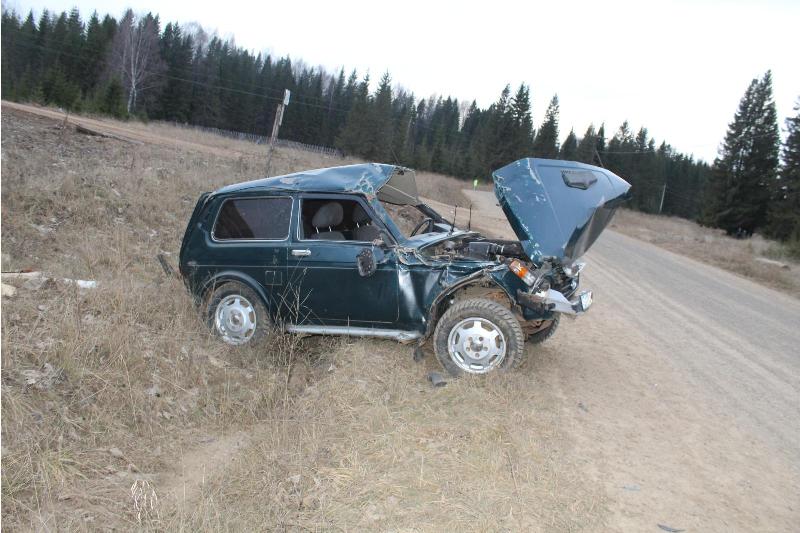 В Прикамье «Нива» вылетела на трассе в кювет: водитель погиб