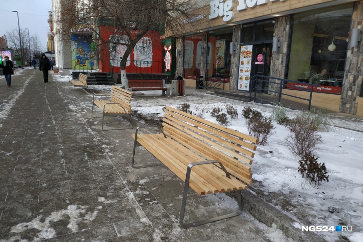 Такие лавки устанавливают на проспекте Мира Такие лавки устанавливают на проспекте Мира
