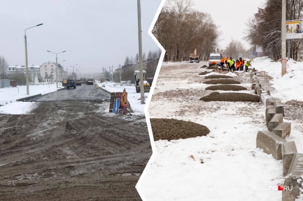Капремонт на Красноборской улице и Тутаевском шоссе затянулся дольше сроков Капремонт на Красноборской улице и Тутаевском шоссе затянулся дольше сроков