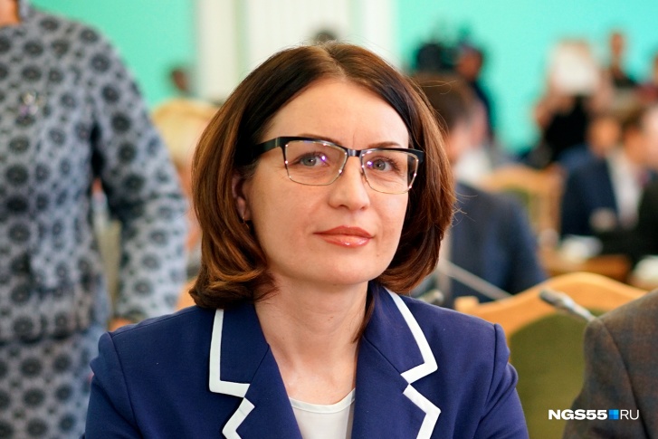 Оксана Фадина во время сегодняшних выборов мэра