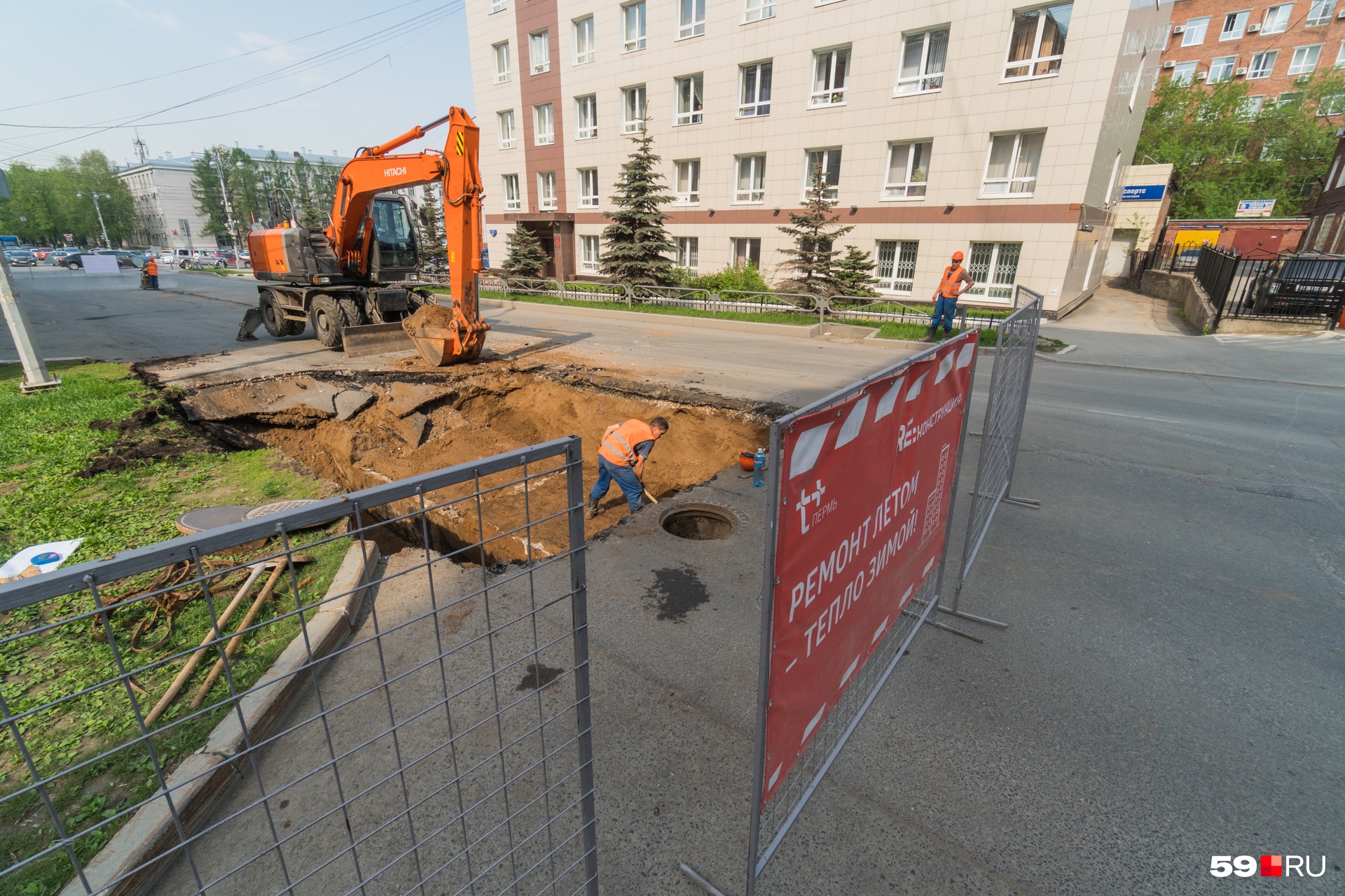 На Луначарского уже начались раскопки На Луначарского уже начались раскопки