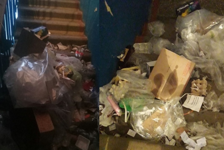 Такую картину увидели жители пятого этажа поутру Такую картину увидели жители пятого этажа поутру