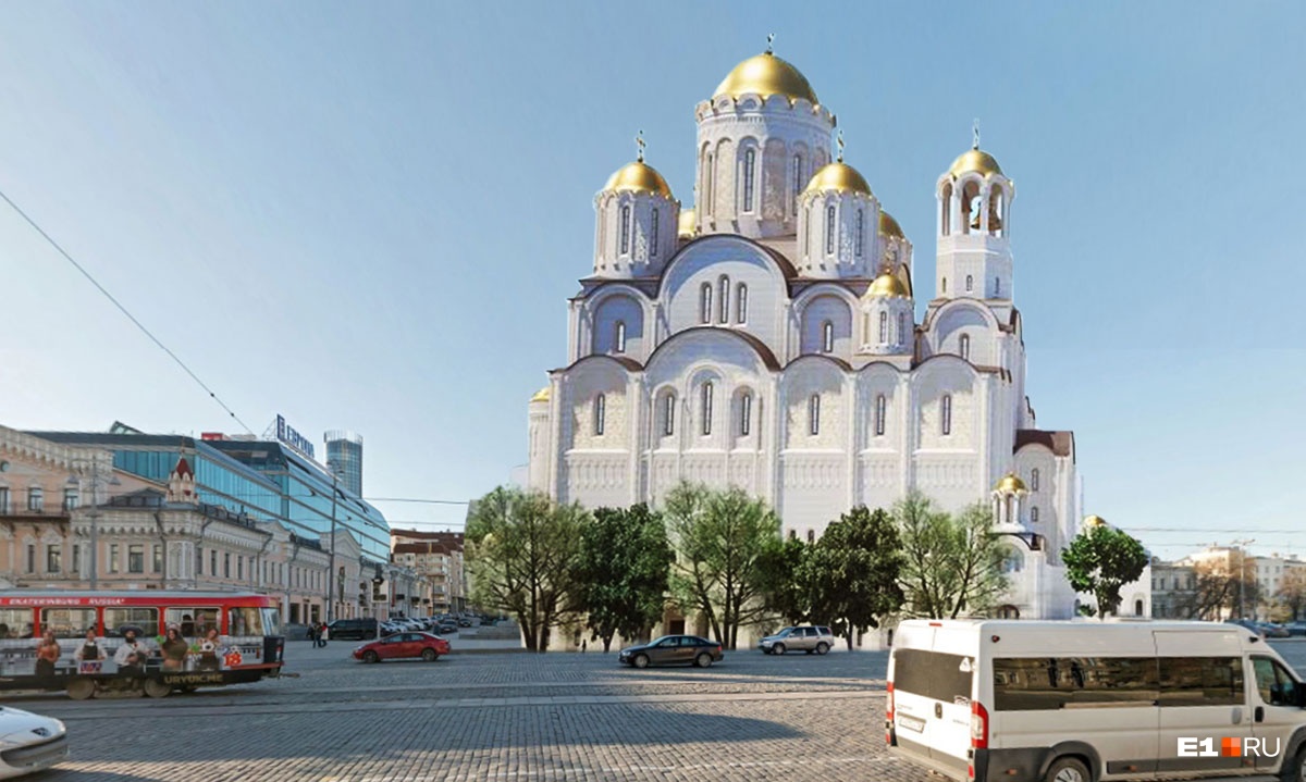 Прикинули, как храм будет смотреться на площади Прикинули, как храм будет смотреться на площади 