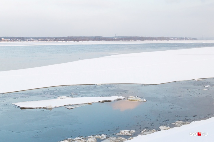 Лёд на реках Прикамья уже непрочный