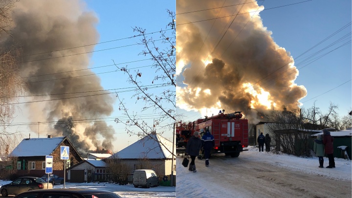 «Страшное зрелище»: в Семенове сгорел жилой дом