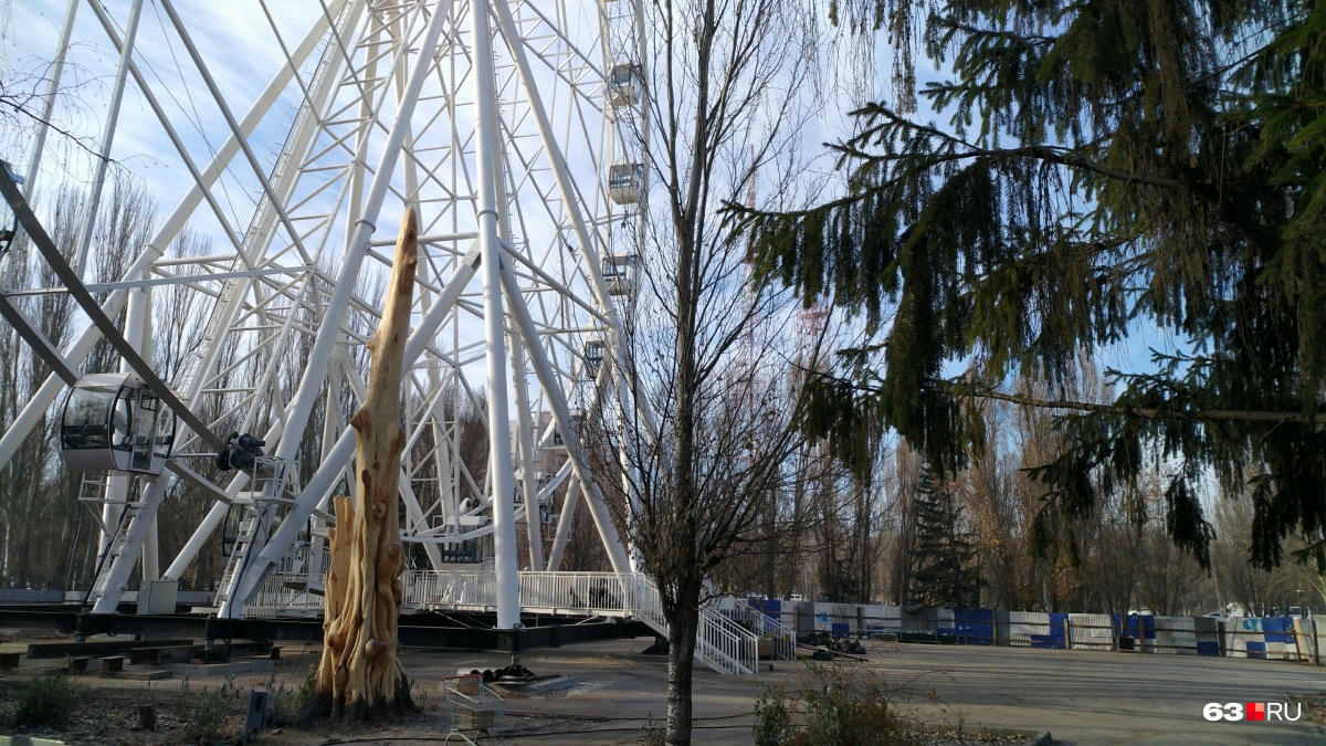 Колесо обозрения в самаре в парке гагарина