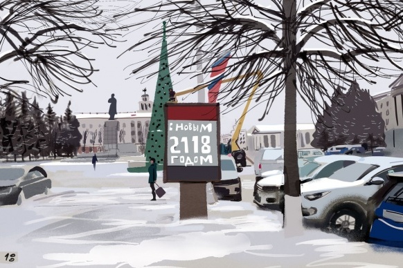 Курганский художник Юрий Прожога подарил городу на юбилей 340 скетчей Курганский художник Юрий Прожога подарил городу на юбилей 340 скетчей