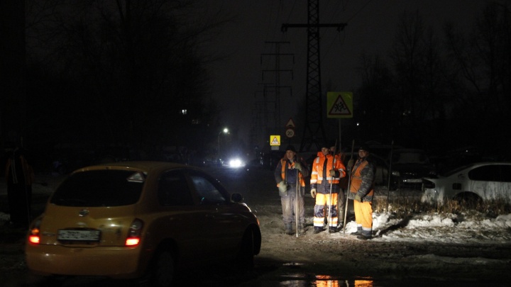 Последствия потопа на улице Лермонтова устранили к 4 часам утра